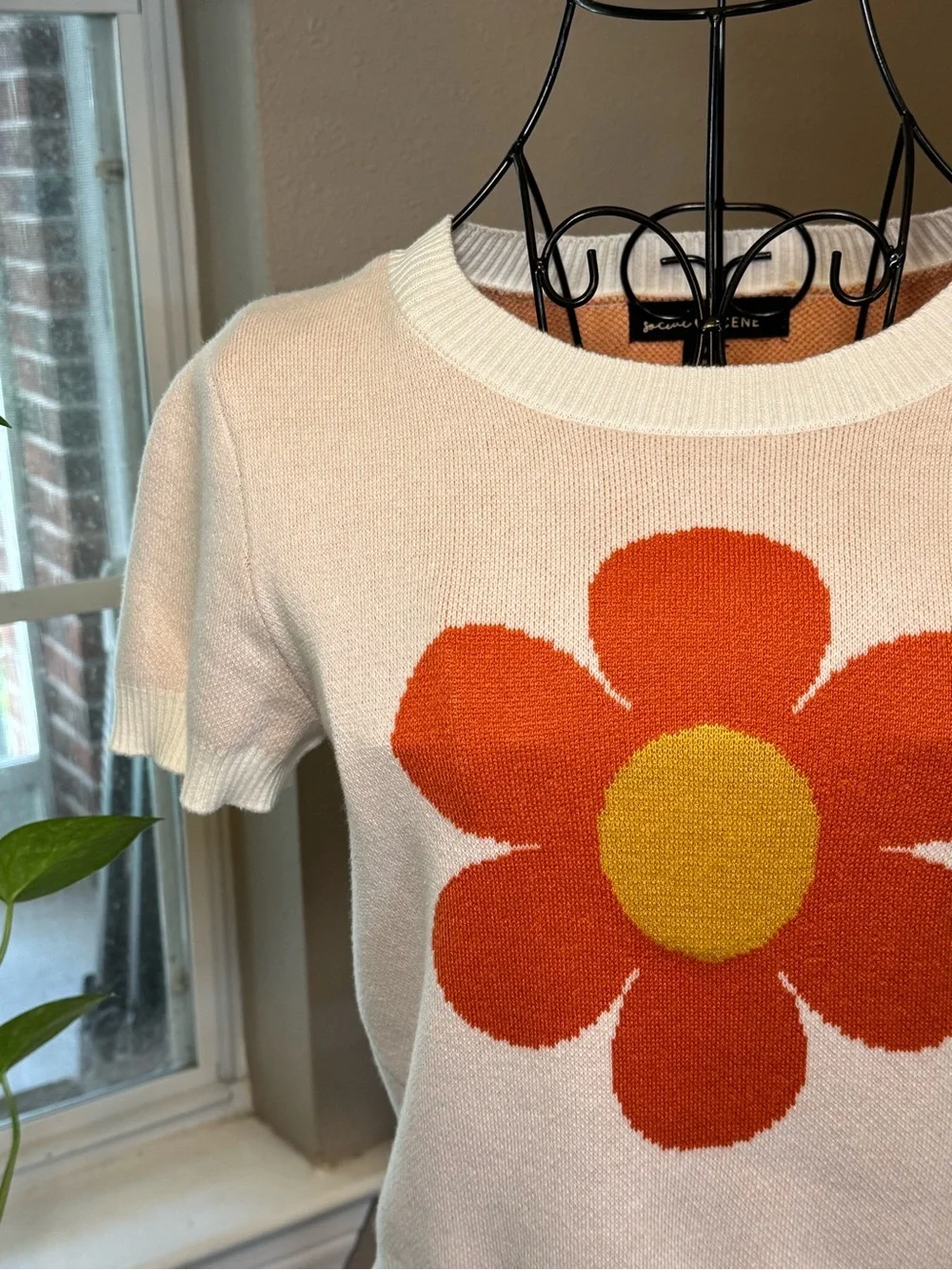 Flower power sweater top - Picture 4 of 8